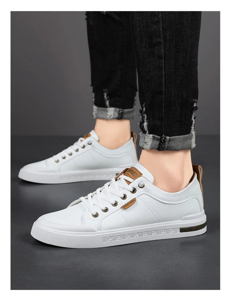 Nuove Sneakers Casual da Uomo a Profilo Basso, Stile Coreano, Versatili, Comode, Leggere, con Suola Morbida e Piattaforma per l'Uso Quotidiano