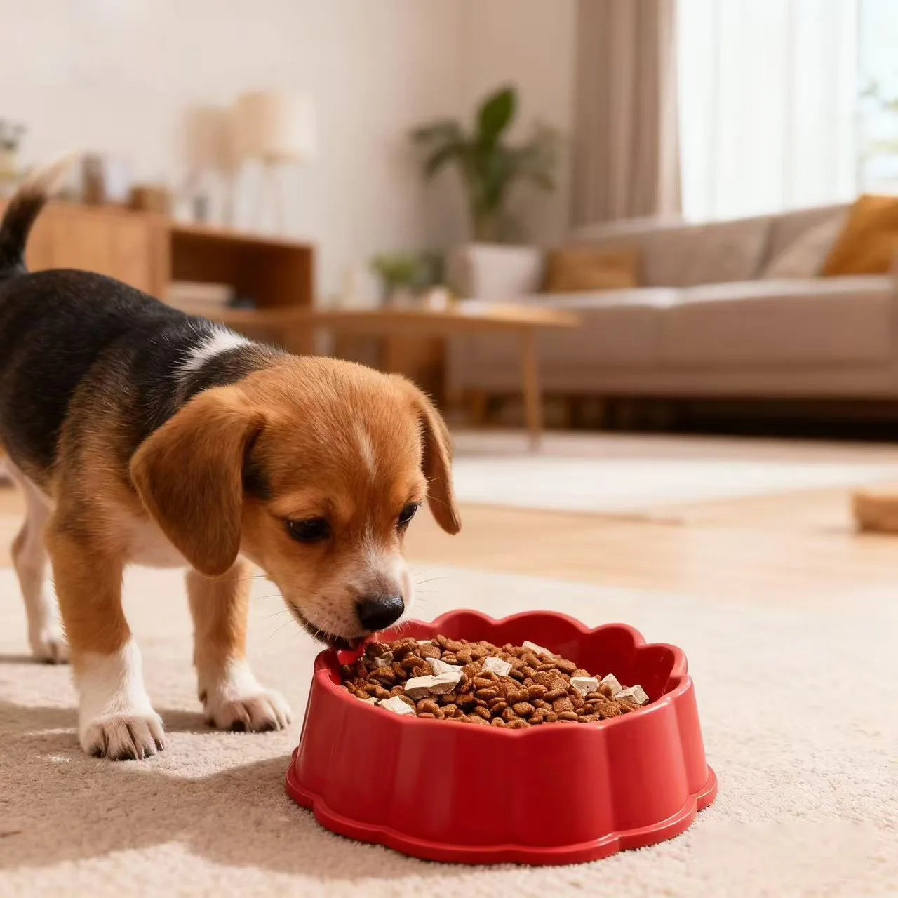Dog Bowl Food Water Feeder Non-Slip Pet Feeding Dish Durable Puppy Cat Eating Drinking Bowl Pet Supplies for Small Medium Dogs