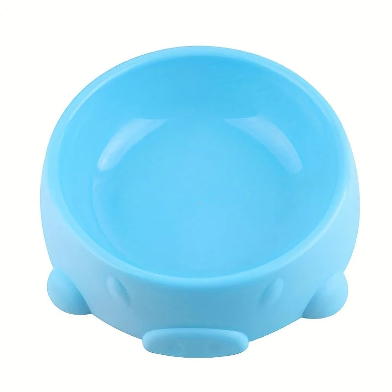 Dog Bowls for Food and Water Pet Dish with Non-Slip Base Cute Candy Color Plastic Feeder for Puppy Cat Slow Eat Bowls Easy Clean