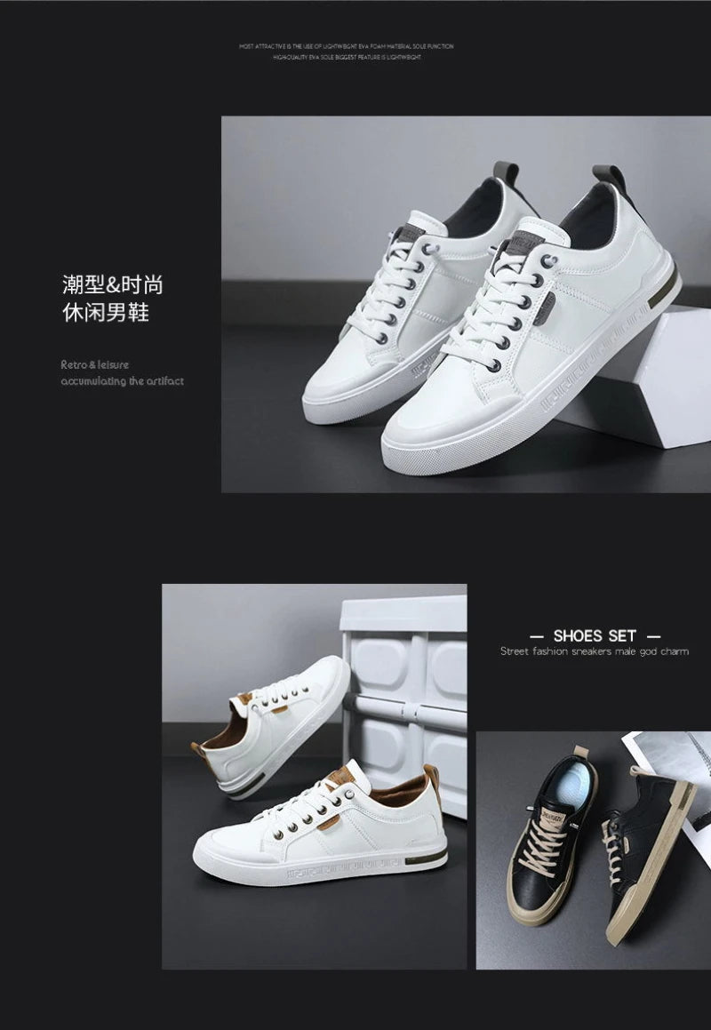 Nuove Sneakers Casual da Uomo a Profilo Basso, Stile Coreano, Versatili, Comode, Leggere, con Suola Morbida e Piattaforma per l'Uso Quotidiano