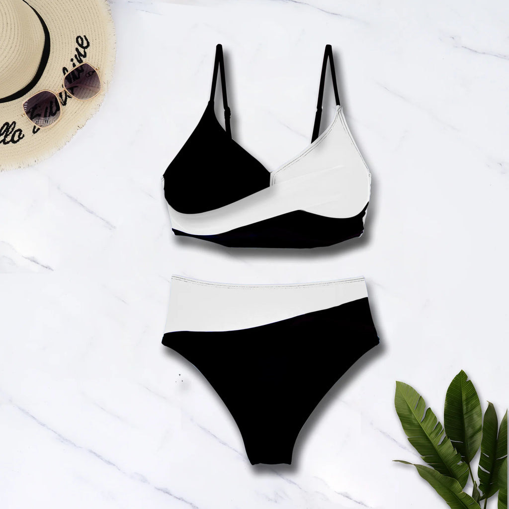 Sexy Push Up Bikini Set Patchwork femminile Costume da bagno Donna Costumi da bagno Summer Beach Wear Biquini Costume da bagno Maillot De Bain Femme