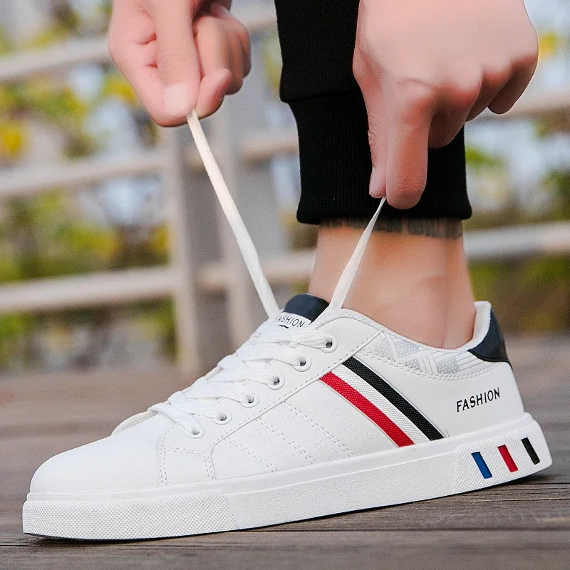 Sneakers Casual da Uomo 2026: Nuove Scarpe Bianche alla Moda con Lacci, Comode per Studenti, Sportive, Taglie Grandi, Vulcanizzate - Zapatillas De Hombre