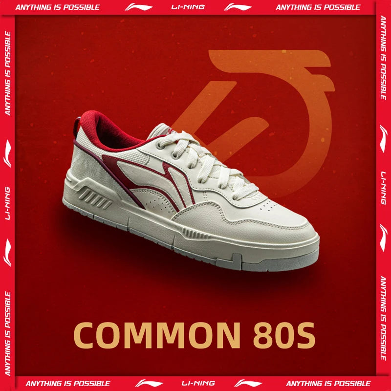 Scarpe Lifestyle COMMON 80S da Uomo Li-Ning con Doppio Ammortizzatore, Comode e Morbide, Stile Street, Sneakers Casual Classiche LiNing AGCW013
