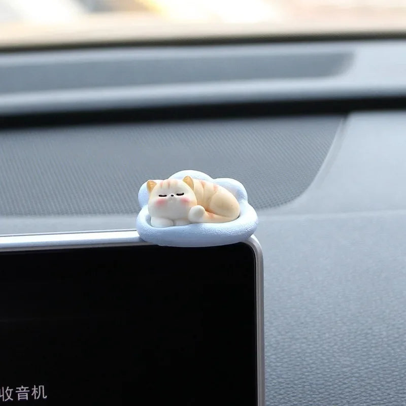 Simpatici accessori per auto Divertente ornamento animale Kawaii Schermo di controllo centrale automatico Decorazione specchietto retrovisore Accessori auto Interni