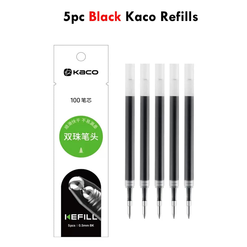 KACO Galaxy Gel Pens FIRST Heart Star Series Rotary Signature Pen Set, 0.5mm Gift Boxes, Students Brush Exam Writing Stationery
