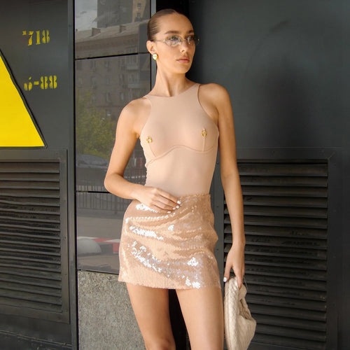 2026 2 Pezzi Costume da Bagno Intero Sexy da Donna, Monokini a Vita Alta Push-Up, Tinta Unita, Abbigliamento da Spiaggia