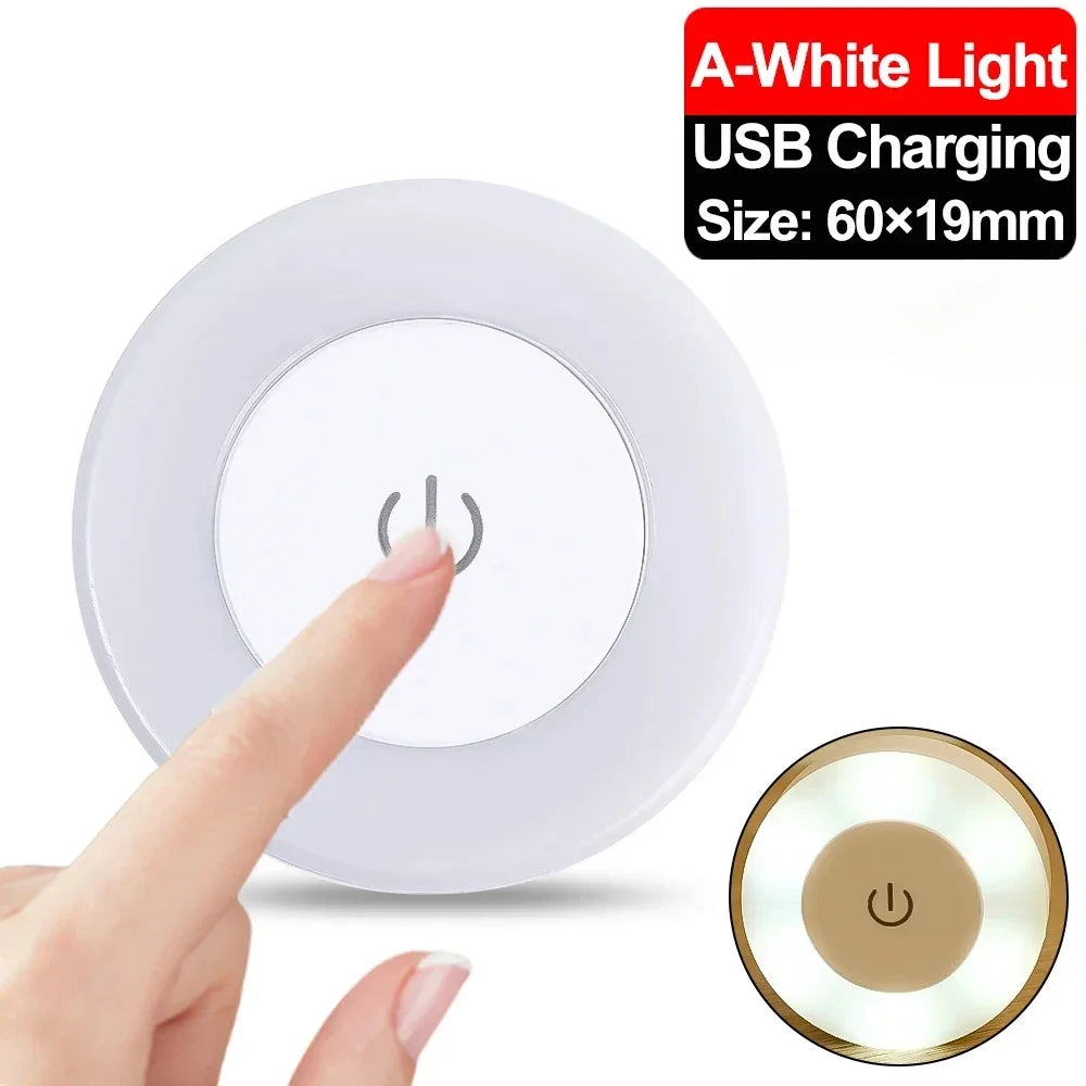 Luce notturna ricaricabile USB portatile a luce LED per illuminazione di soggiorno e camera da letto. Lampade Lampada Decorazioni per la casa Luci decorative