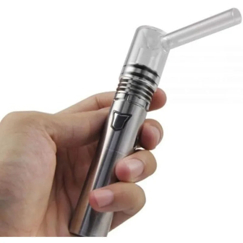 Longmada Motar Stick Vape Pen Kit con atomizzatore in vetro senza bobina al quarzo Tronco da 1300 mAh Batteria di preriscaldamento da 100 W Vaporizzatore concentrato