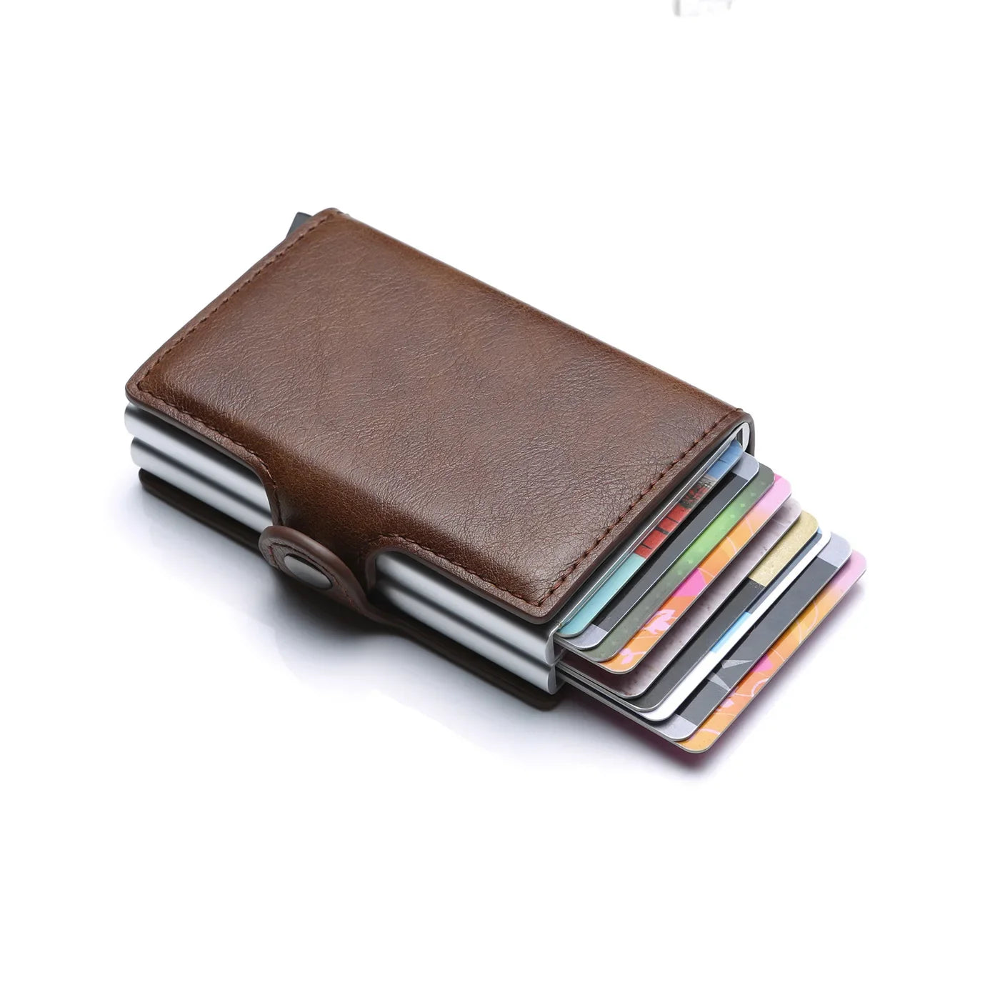 Nome inciso Portafoglio pop-up mini in fibra di carbonio Regalo personalizzato Carta Rfid Portafogli da uomo di alta qualità 12 porta carte Piccolo sacchetto di soldi