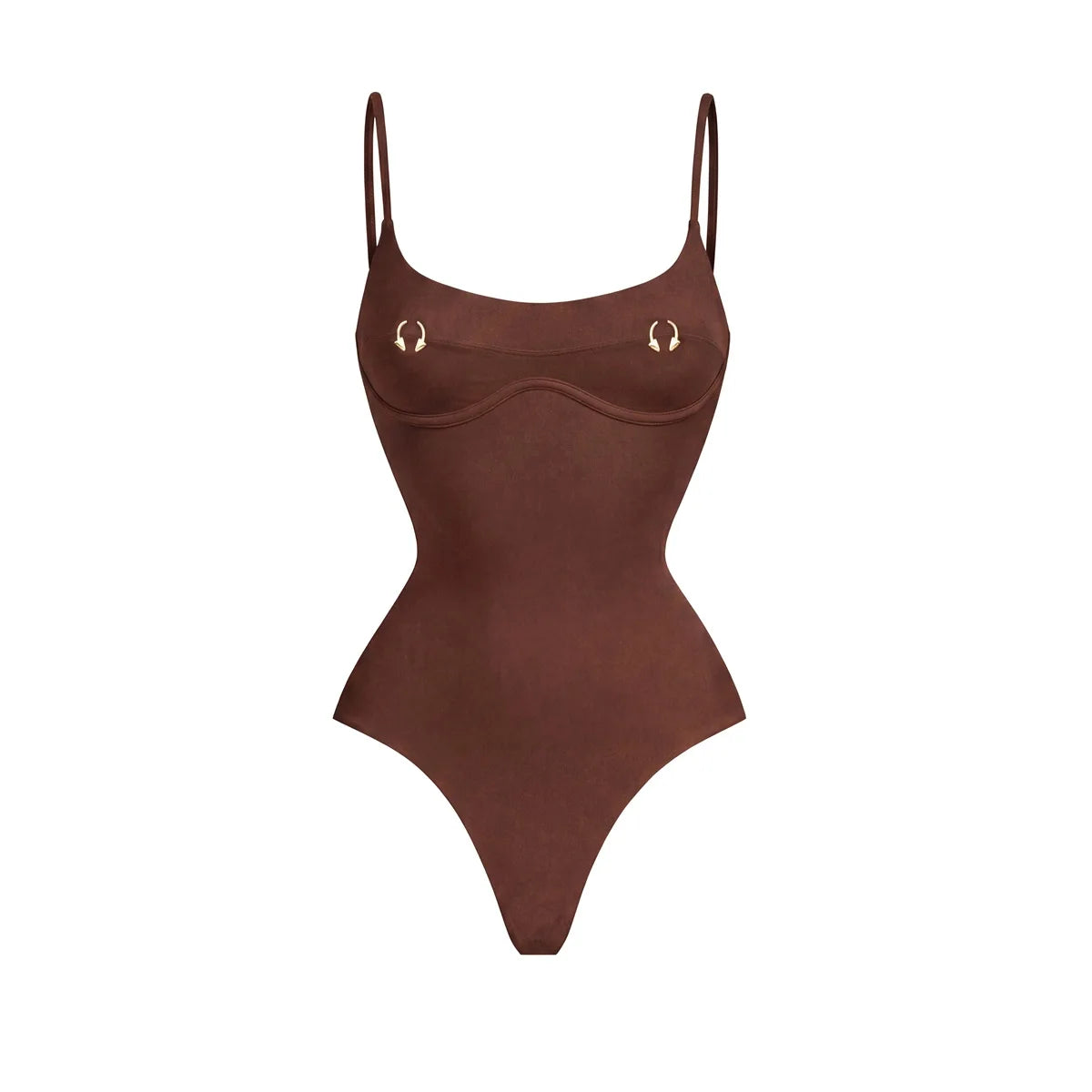 2026 2 Pezzi Costume da Bagno Intero Sexy da Donna, Monokini a Vita Alta Push-Up, Tinta Unita, Abbigliamento da Spiaggia