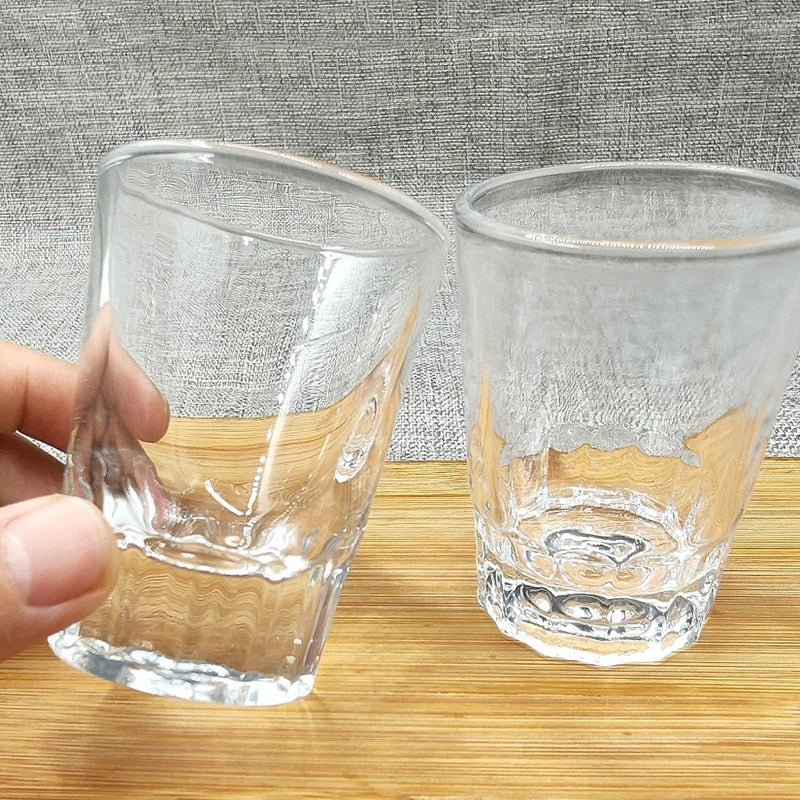 6 pz/4 pz/2 pz/1 pz tazza da tè 90ml tazza di vetro resistente al calore tazza di acqua trasparente addensato tazza di birra tazza di vino tazza di caffè per la casa