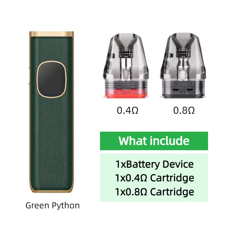 Dispositivo con Batteria per OXVA Xlim Pro 2 1300mAh/Nexlim 1500mAh con Kit Due Cartucce per Cartucce da 0.4/0.6/0.8/1.2ohm 2/3/4ml