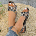 Pantofole da donna Sandali con motivo floreale bohémien Scarpe casual leggere Infradito Pantofole di grandi dimensioni alla moda Scivoli da casa da donna