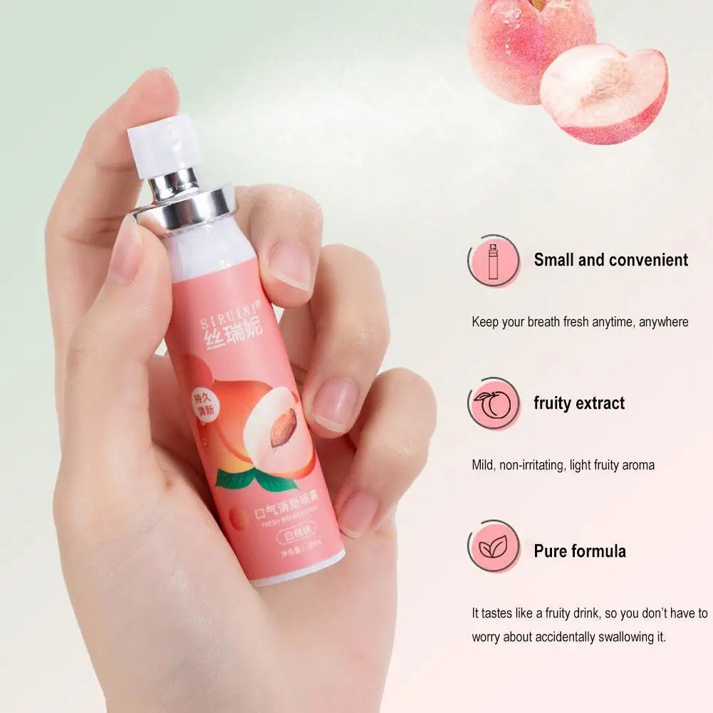 20ml Long-Lasting Breath Freshener Spray Fruity Flavor Mint High-Energy Mint Ingredients Oral Care Products Breath Freshener