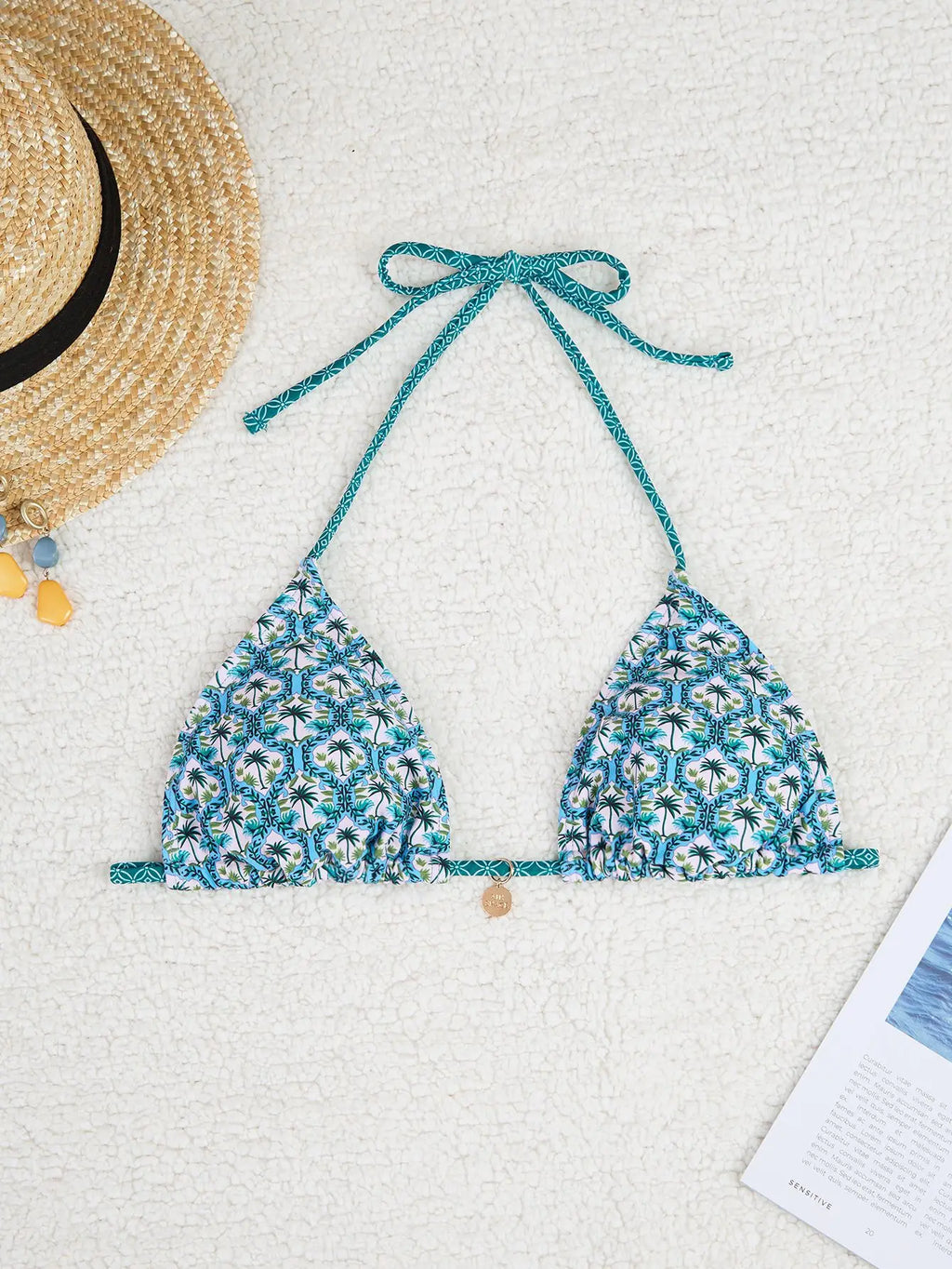 Nuovo Set Bikini Triangolo 2026 - Costume da Bagno Push-Up con Stampa Floreale e Slip Brasiliano