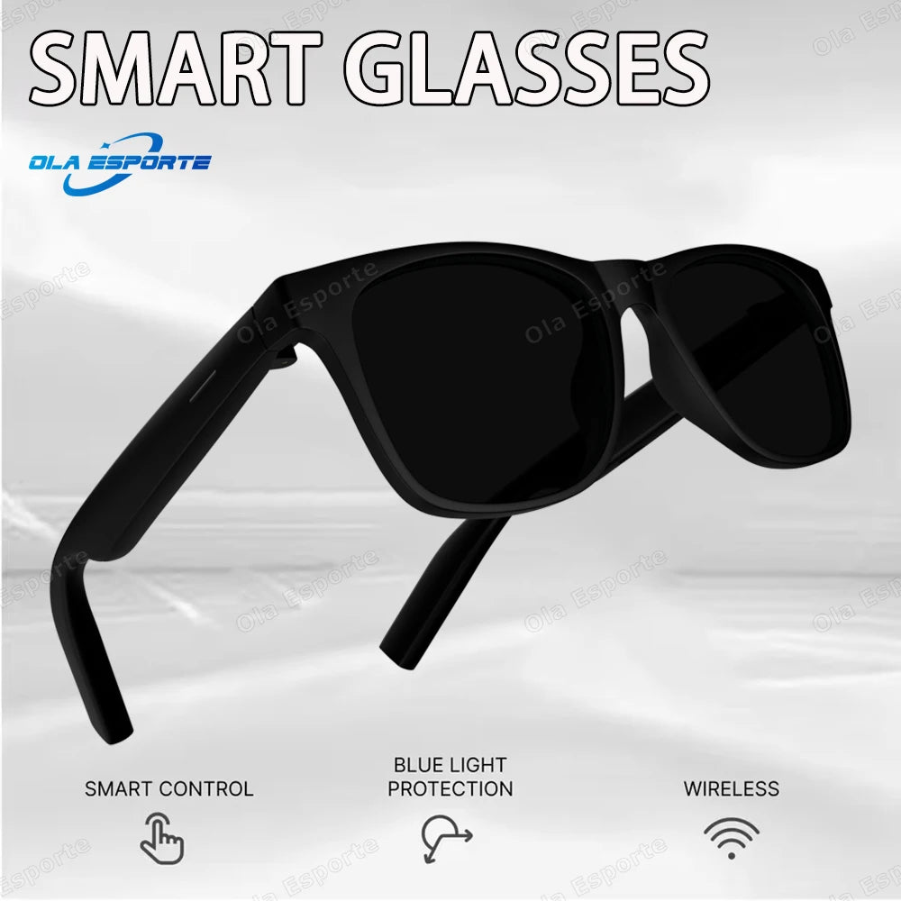Nuovi Occhiali Smart 2026 per Uomo e Donna, Occhiali Bluetooth con Controllo Vocale, Chiamate, Musica, Protezione UV400, Occhiali da Sole Polarizzati con Cuffie Integrate