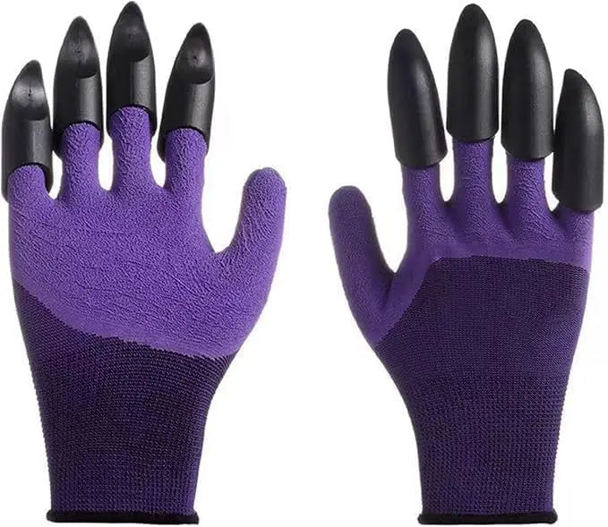 Guanti da Giardinaggio per Donne e Uomini, Guanti con Artigli per Lavori in Giardino, Facili per Piantare e Scavare, Protezione per le Mani e Facili da Usare