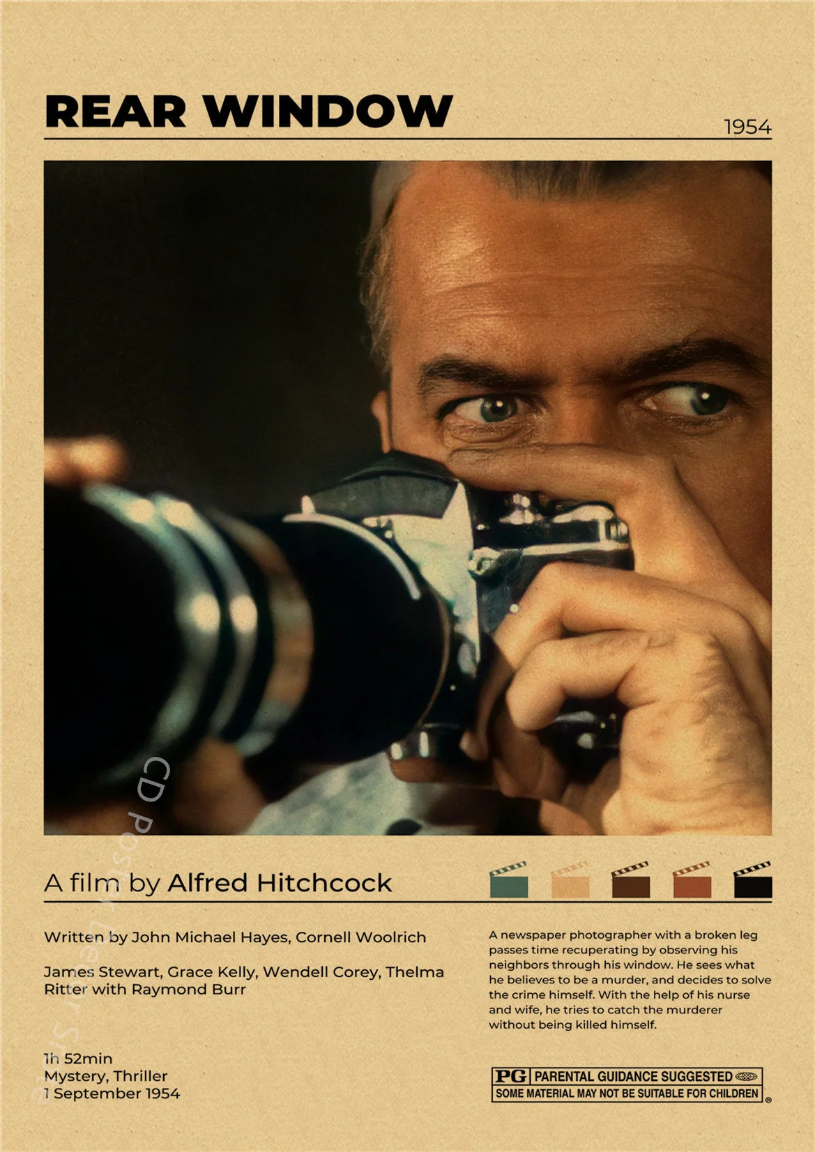 Serie di film classici Poster vintage Film retrò Città di Dio Jojo Coniglio Stampe su carta Kraft Camera Bar Cafe Decor Art Wall Painting