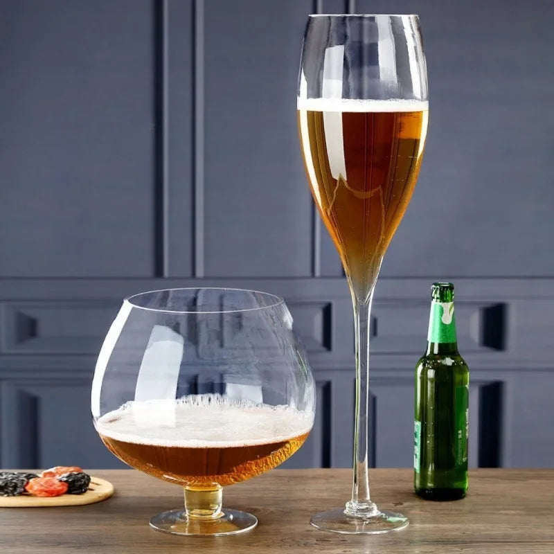 Bicchieri da festa di grande capacità in vetro, vino, birra, brandy, bicchiere di succo per raccogliere una grande tazza da bar, tazza per bevande