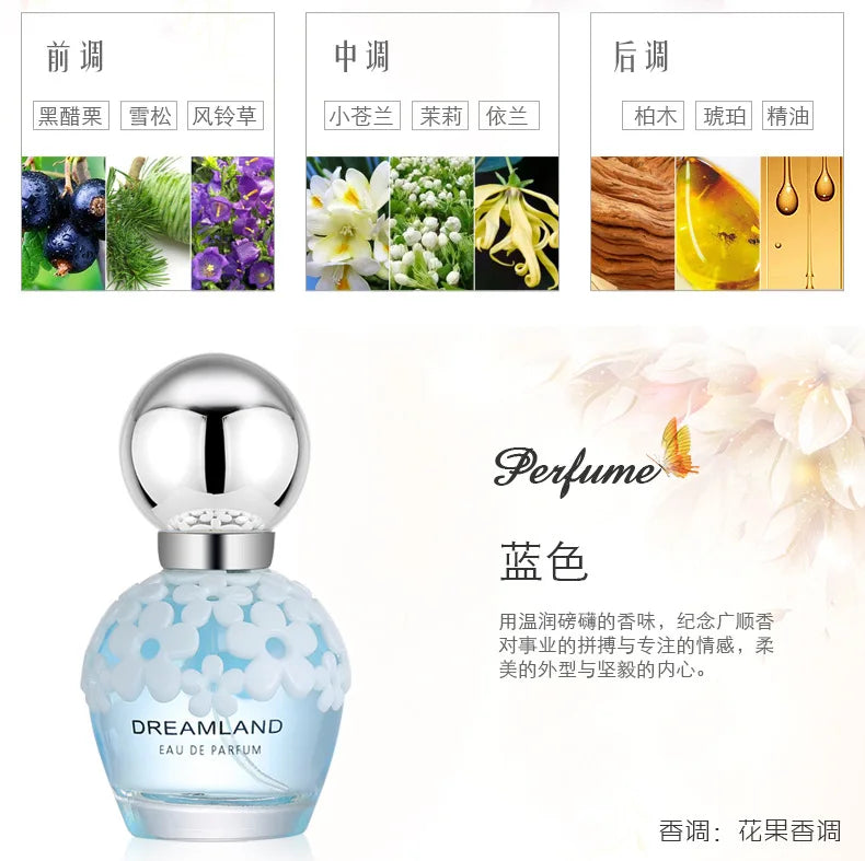 30ML Dreamland Perfume Luxury Long Lasting Floral Perfume Sweet Aromatic Scent Eau de Parfum For Women Perfume Brand for Dating