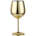 Calice per bicchiere da vino in acciaio inossidabile da 500 ml 304 color oro rosa argento oro, tazza in metallo resistente per vino rosso champagne bar party
