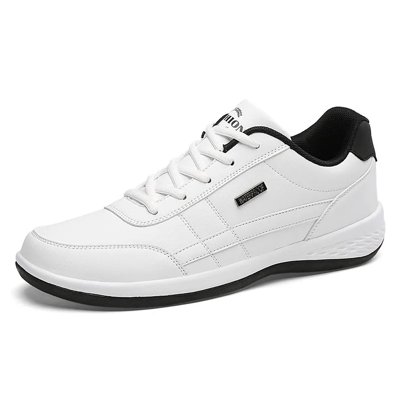 Scarpe da ginnastica da uomo Scarpe casual sportive Scarpe da passeggio da uomo in pelle per esterni Quattro stagioni Fondo morbido