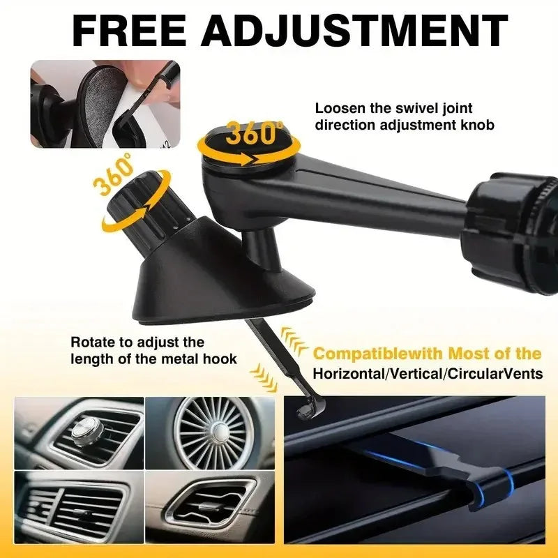 Mini tamburo musicale con presa d'aria a clip, piattino in lega Prese d'aria per auto Bacchetta Accessori decorativi Facile da installare Stile morsetto