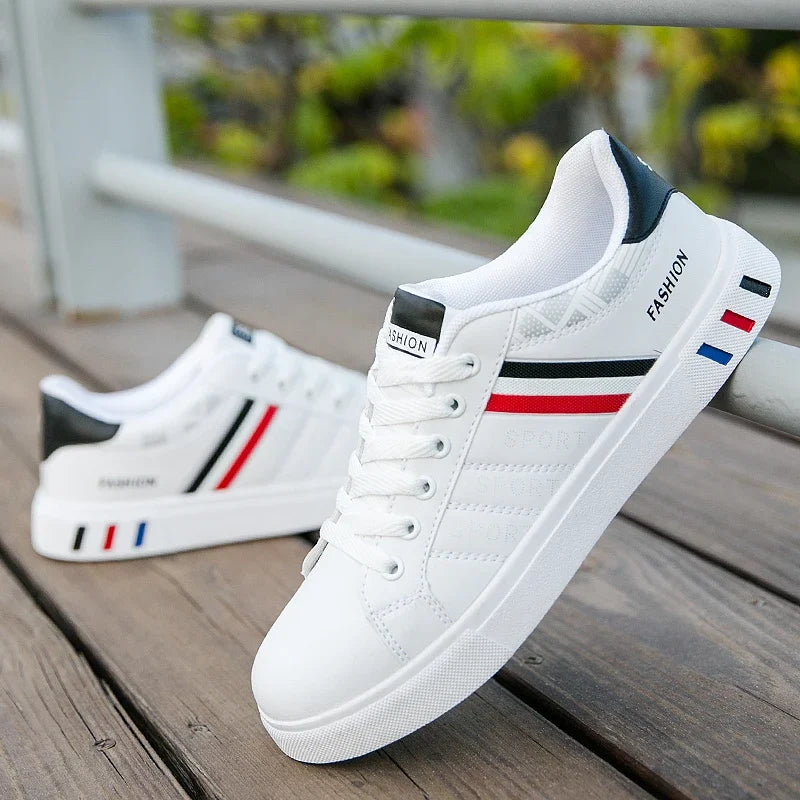 Sneakers Casual da Uomo 2026: Nuove Scarpe Bianche alla Moda con Lacci, Comode per Studenti, Sportive, Taglie Grandi, Vulcanizzate - Zapatillas De Hombre
