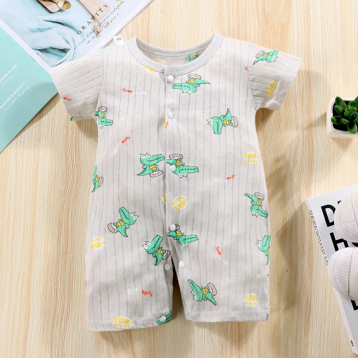 Tutine Neonato 2026 Nuove in Cotone Puro Estive per Bambini e Bambine, Pagliaccetti a Maniche Corte Sottili con Bretelle, Abbigliamento per Neonati