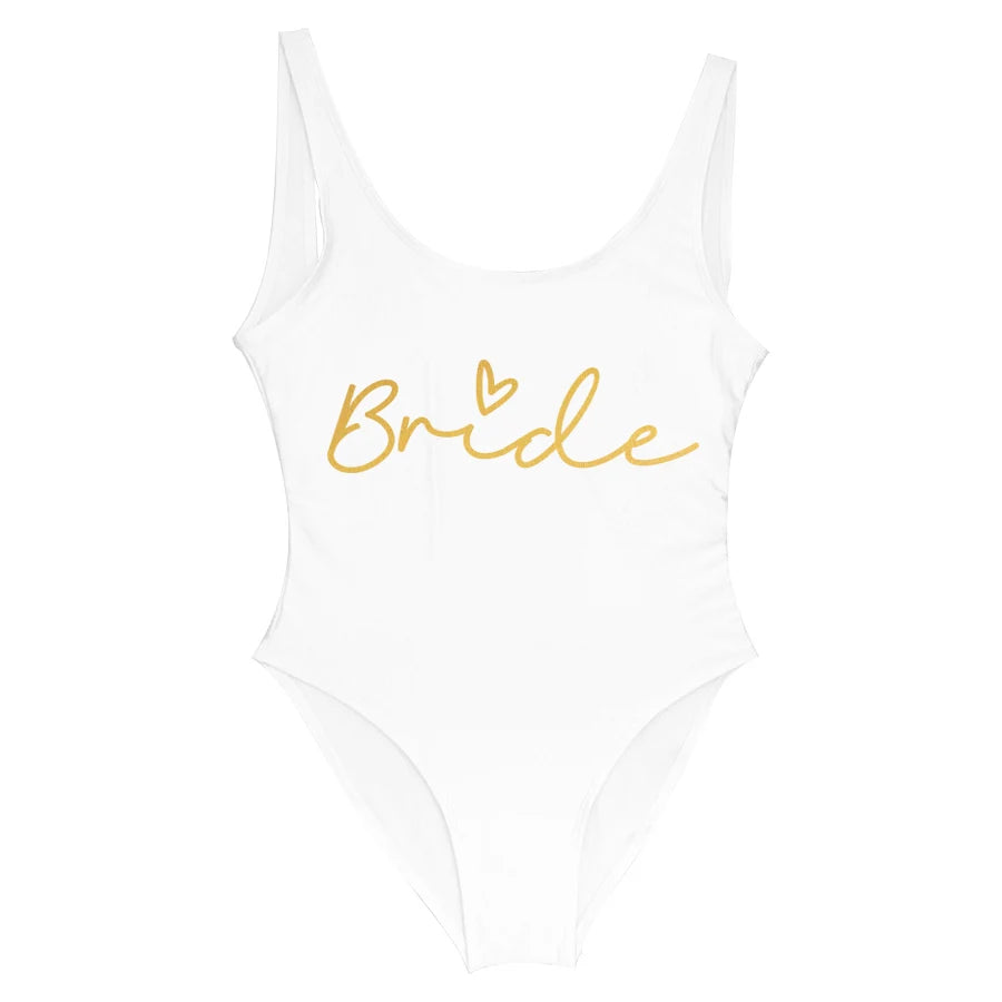 Costumi da bagno per addio al nubilato Costumi da bagno interi per la sposa della squadra Sposa per essere donna Costumi da bagno rosa Costumi da bagno per addio al nubilato Beatchwear