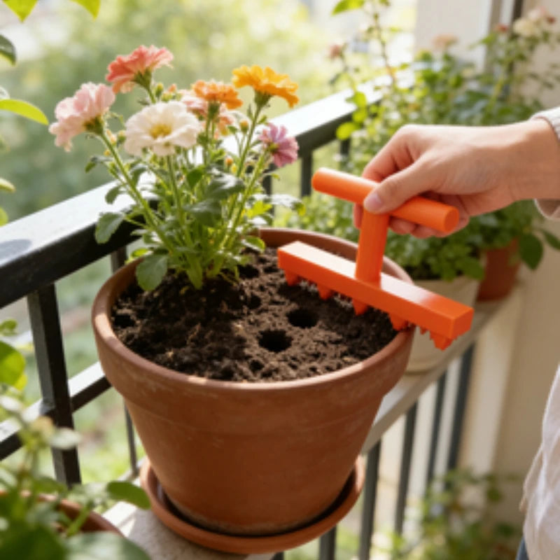 Seminatrice da Giardino per la Semina di Ortaggi e Fiori, Strumento per Semina di Piantine da Balcone