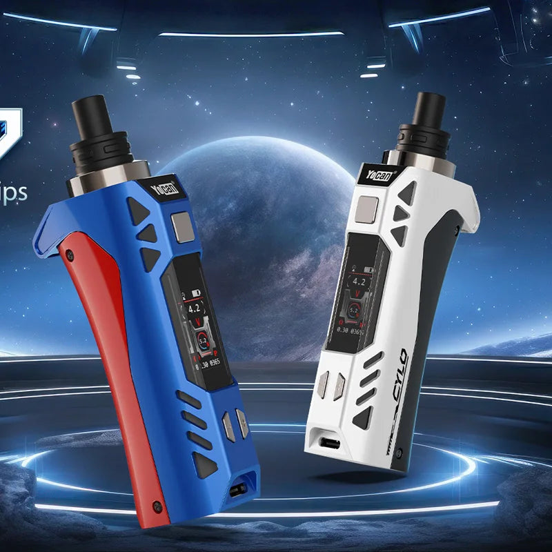 Nuovo Arrivla Portable Yocan Cylo Wax vaporizzatore Kit 1300mah batteria TFT Screen C4-DE Plus Ceramic Heating Coil E-sigarette Vape