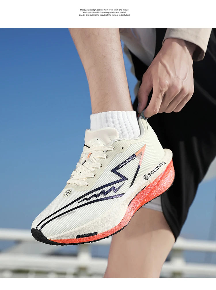 Scarpe da corsa Carbon Board Specialità Maratona Uomo Sport Traspirante Leggero Donna Comodo Atletico Scarpe da ginnastica antiscivolo