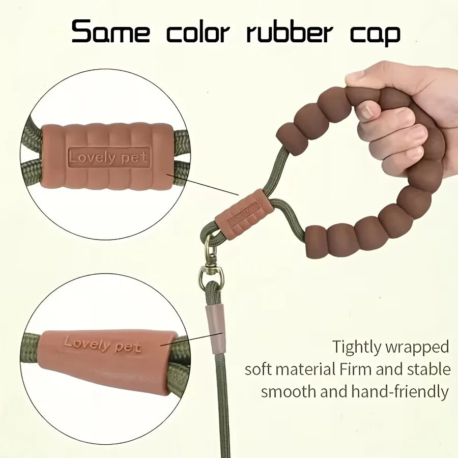 Round Dog Leash • Heavy Duty, Durable Rope for Small, Medium, Lightweight Design for Walking, Training, and Outdoor Activities