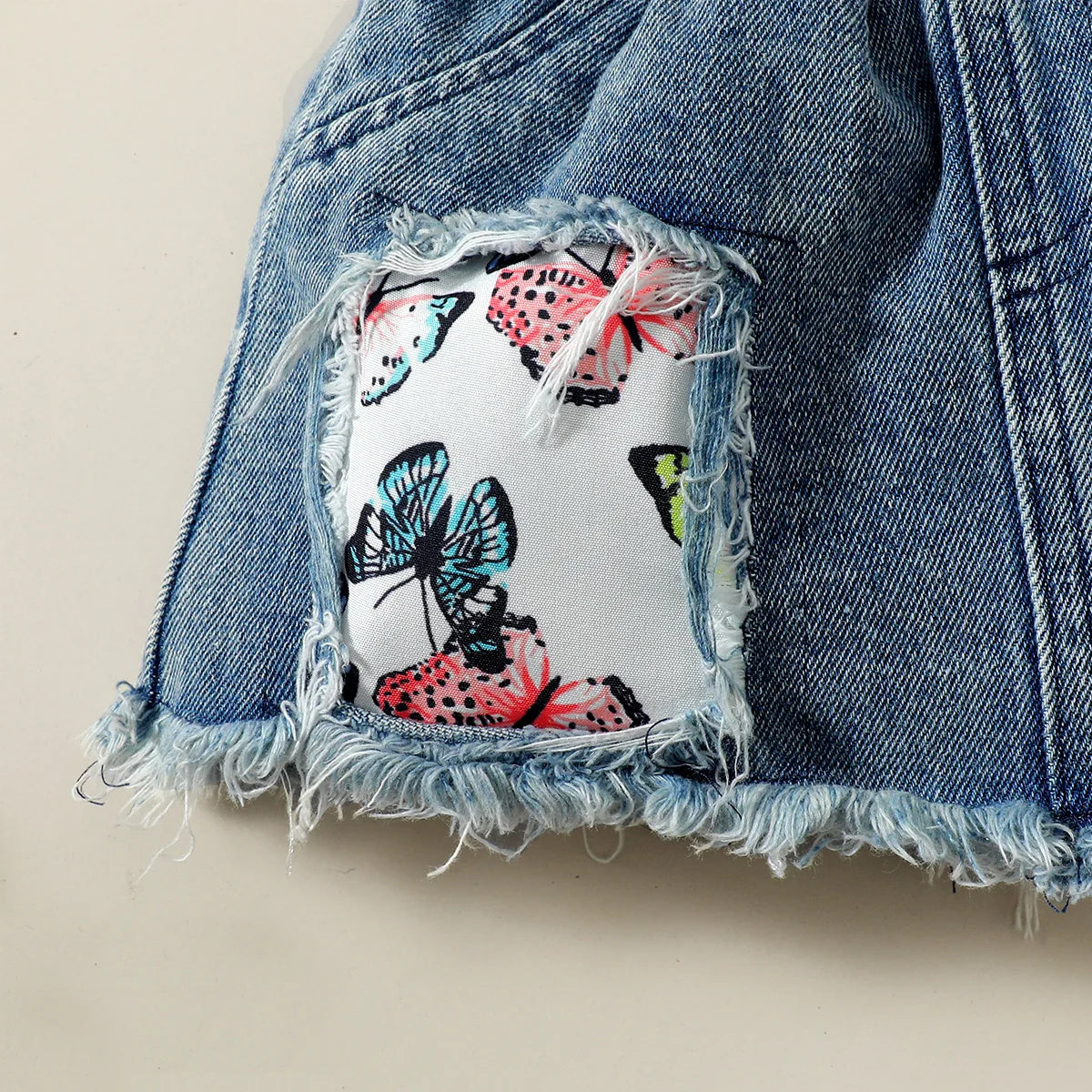 Vestito da coperta a triangolo a maniche corte con stampa di lettere estive casual per ragazze + gonna di jeans Set da due pezzi per neonato