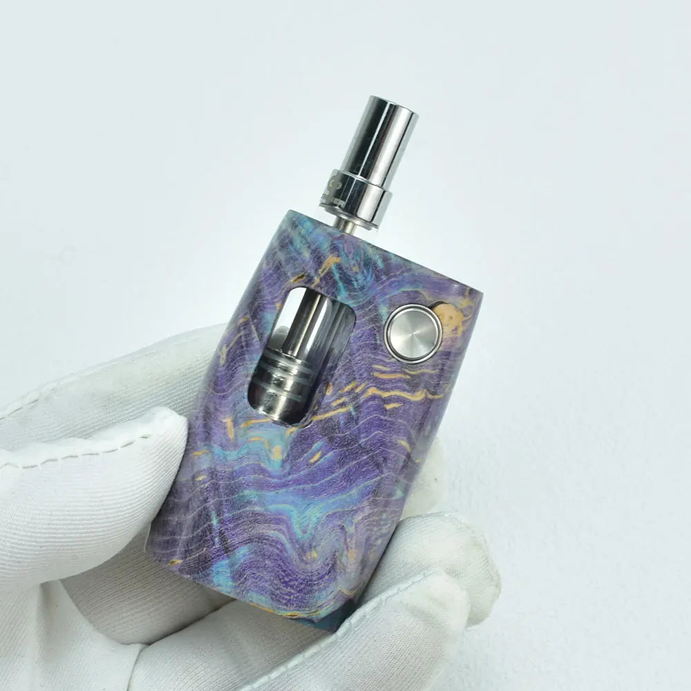 Wolfcoolvape Kit Pod in legno stabilizzato 380mA batteria di preriscaldamento vaporizzatore Vape Box tensione variabile Fit 510 serbatoio dell'olio Cc-ell spesso