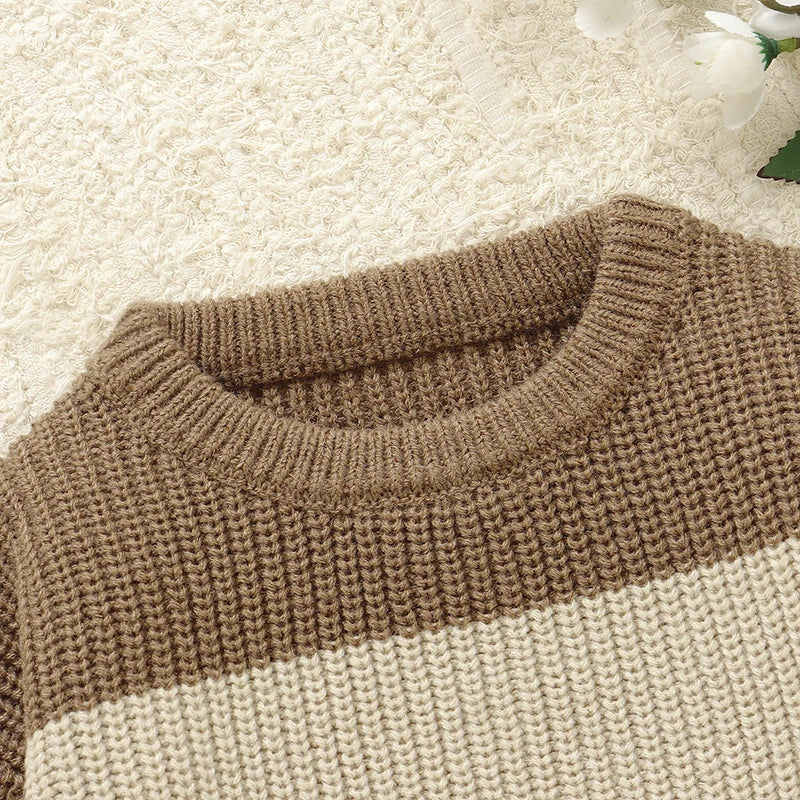 Neonati maschi Maglioni Vestiti Autunno Inverno Lavorato a maglia Infantile Pullover unisex Girocollo Maniche lunghe Maglieria per bambini Top 1-3 anni