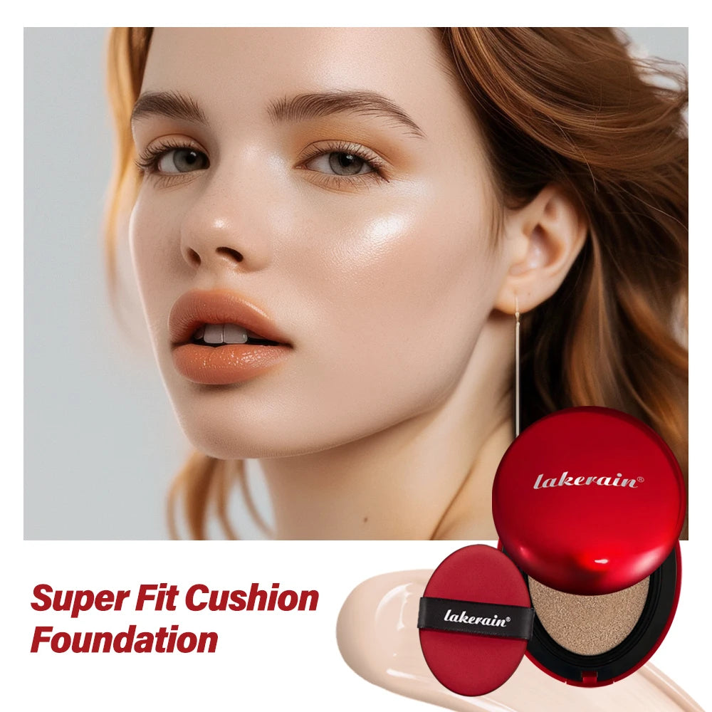 Lakerain Fondotinta per cuscino Protezione solare Impermeabile a lunga durata Illumina fondotinta Crema Base per donna Trucco Viso Cosmetici coreani