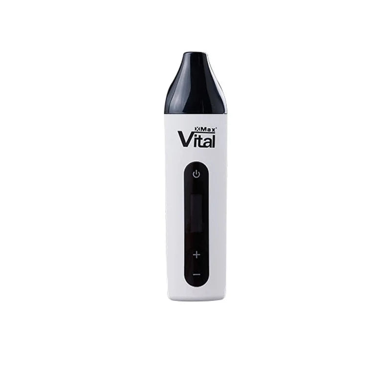 Vaporizzatore originale XMAX VITAL Dry Herb Build in 2550mah 18650 batteria Full Ceramic Heating Chamber schermo OLED TC Vape Pen Kit