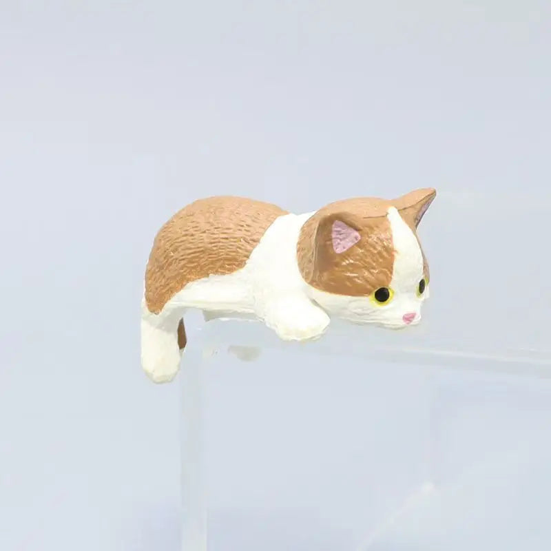 Kawaii DIY Edge Cat Miniature Ornaments Kitten Figurines Simulation Resin Cat Cartoon Cat Car Interior Accessories Model Gifts