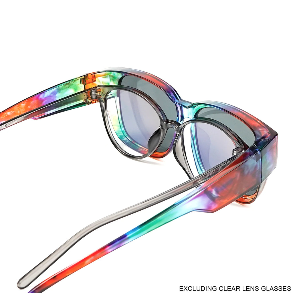 Oversized Square Fashion Sunglasses - Decorative Lenses for Fashion & Style, Stylish Eyewear, Elegant Eyewear