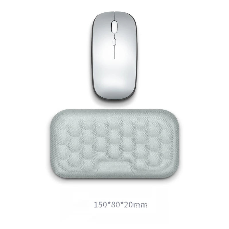 Poggiapolsi Memory Foam 2 In 1 Per Tastiera E Mouse Ergonomico