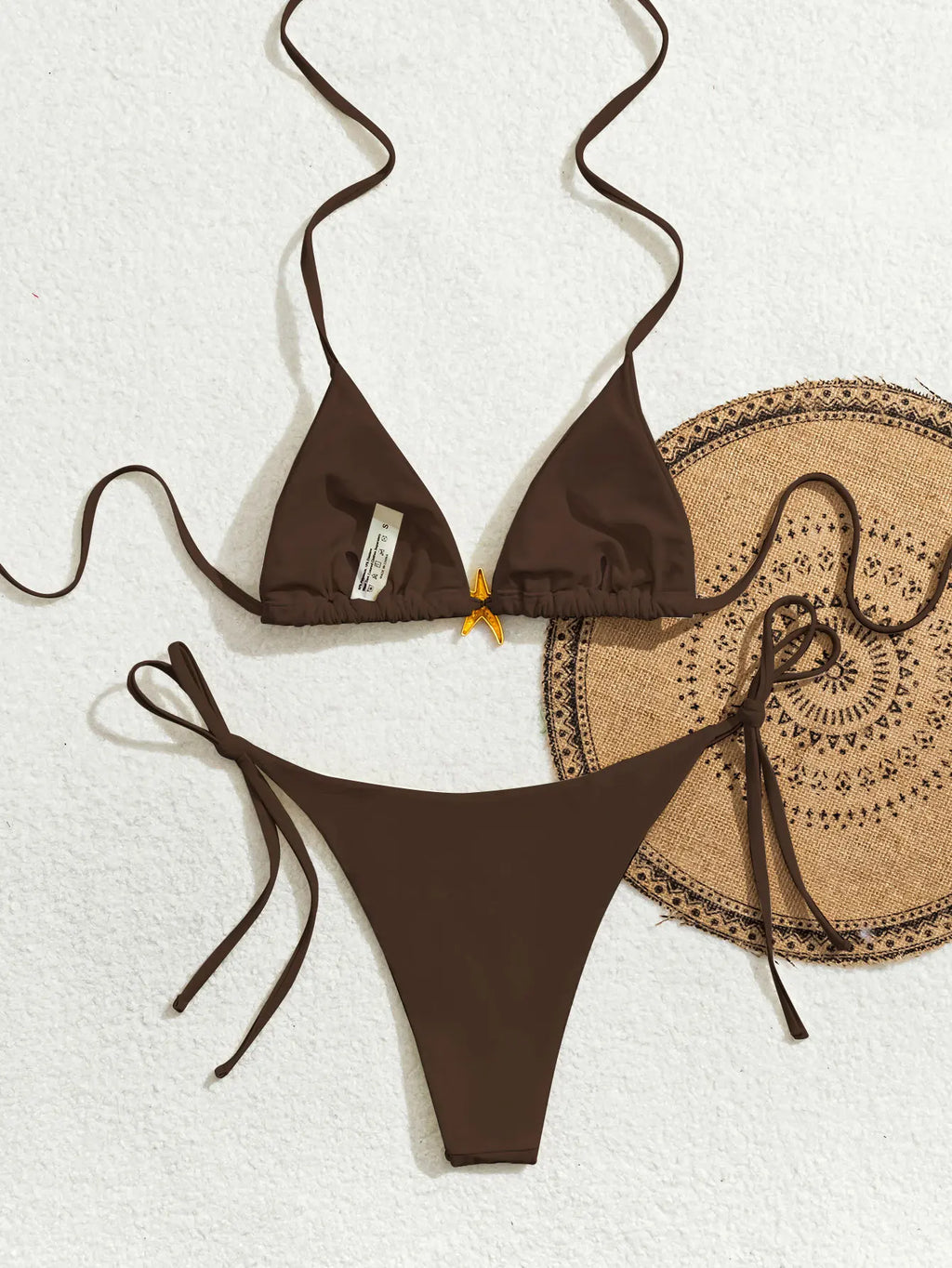 Nuovo Set Bikini Triangolo 2026 - Costume da Bagno Push-Up con Stampa Floreale e Slip Brasiliano