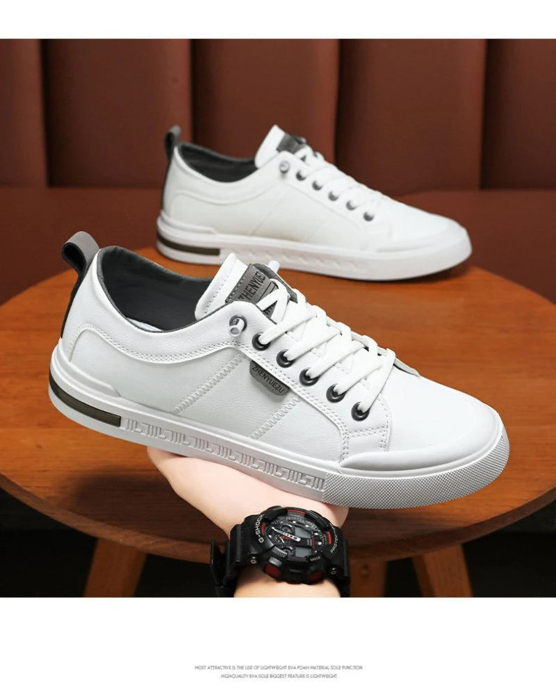 Nuove Sneakers Casual da Uomo a Profilo Basso, Stile Coreano, Versatili, Comode, Leggere, con Suola Morbida e Piattaforma per l'Uso Quotidiano