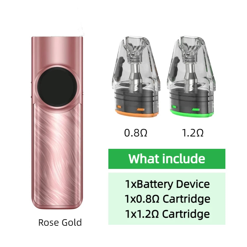 Dispositivo con Batteria per OXVA Xlim Pro 2 1300mAh/Nexlim 1500mAh con Kit Due Cartucce per Cartucce da 0.4/0.6/0.8/1.2ohm 2/3/4ml