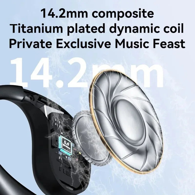 EARDECO Business Auriculares Cuffie Bluetooth Auricolari wireless Auricolari Bass Stereo Cuffie sportive con microfono Audifonos