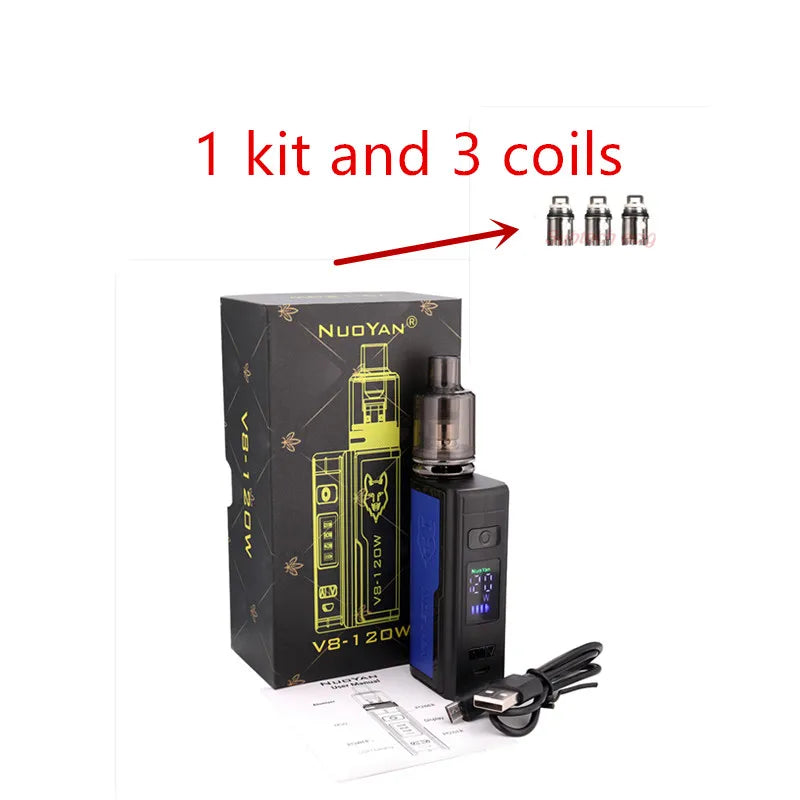 Smoke E5 Kit 120W Vape Box Mod con atomizzatore serbatoio Pod da 2.5ml 1800mAh batteria integrata schermo OLED sigaretta elettronica vaporizzatore penna Vape