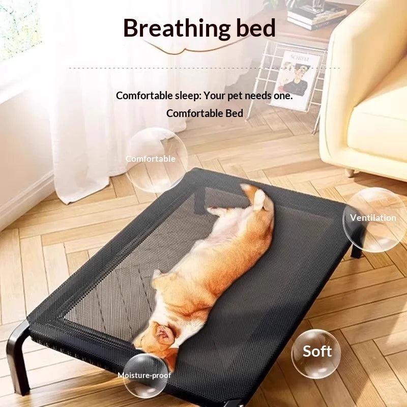 Cuccia Rialzata per Cani per Tutte le Stagioni, da Esterno e Interno, Impermeabile, Anti-Morso, Lettino Rialzato per Animali Domestici, per Cani Grandi e Piccoli, Accessori per Cani