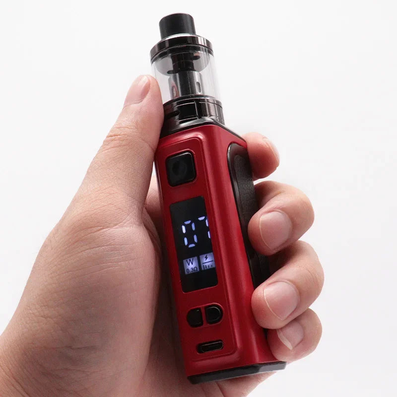 120W Vape Box Mod Kit Sigaretta elettronica Vaper 1800mah Batteria incorporata Serbatoio da 2.0ml Schermo OLED Vaporizzatore E5 120w Vape Box Mod