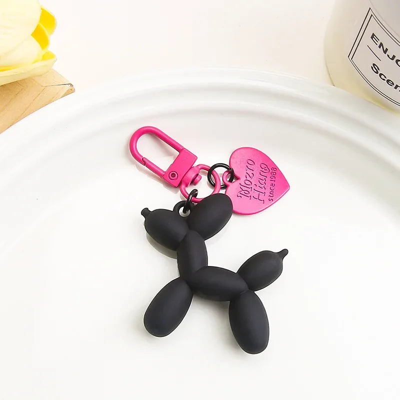 Portachiavi Auto alla Moda Punk Y2K a Forma di Cane Palloncino, Ciondolo per Borsa da Donna, Gioiello, Accessorio per Ragazze
